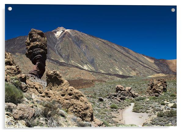 Teide Roque Cinchado Acrylic by Tenerife Memoriez