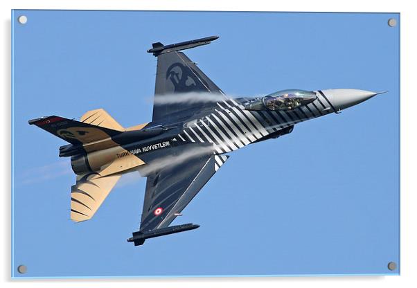 Turkish F-16 topside Acrylic by Rachel & Martin Pics