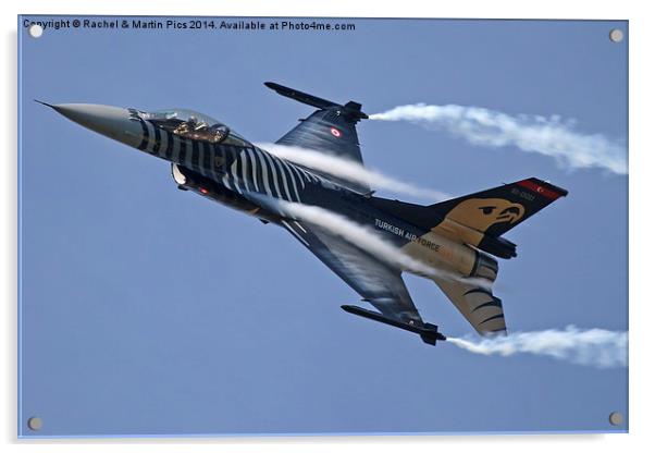  Turkish F-16 Acrylic by Rachel & Martin Pics