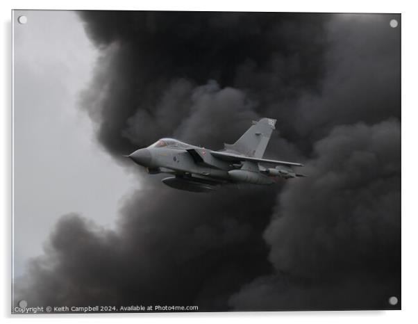RAF Tornado GR4 Acrylic by Keith Campbell