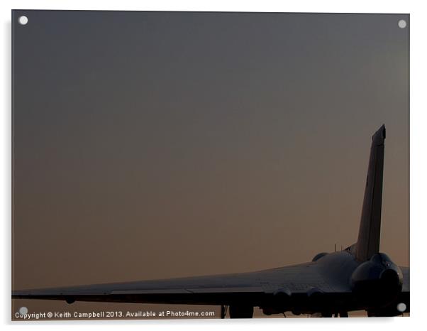 Vulcan at sunrise Acrylic by Keith Campbell