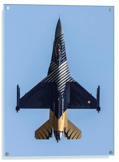 Solo Turk F-16 topside Acrylic by Keith Campbell