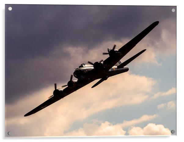 B-17 Flying Fortress Acrylic by Keith Campbell