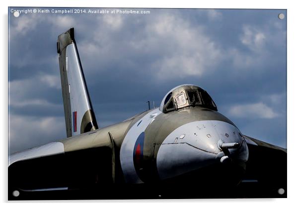 AVRO Vulcan XM607 Acrylic by Keith Campbell