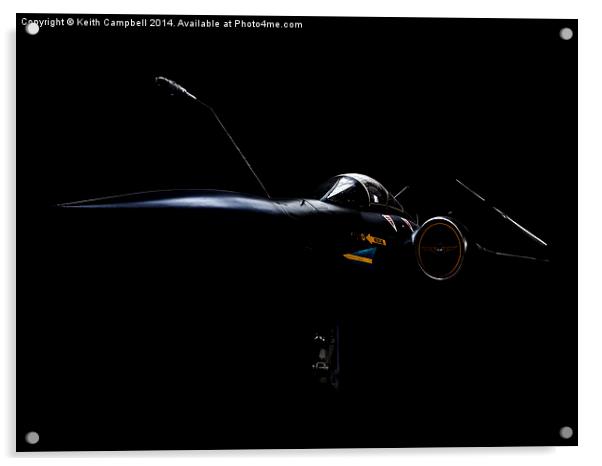  Buccaneer XV865 in the shadows Acrylic by Keith Campbell