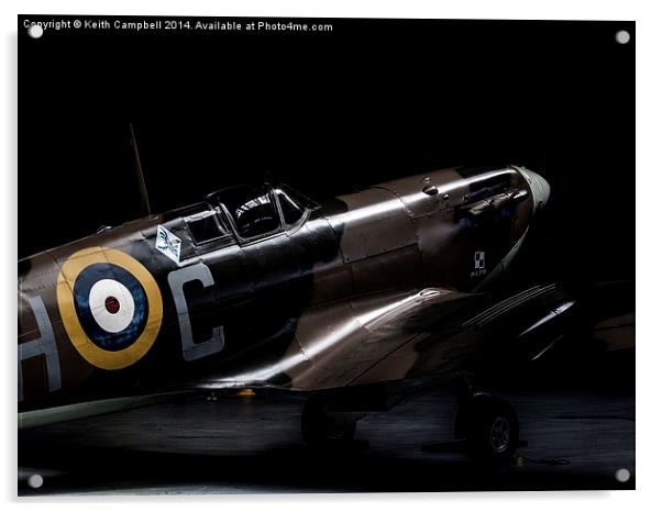  Spitfire LF-Vb, G-MKVB Acrylic by Keith Campbell