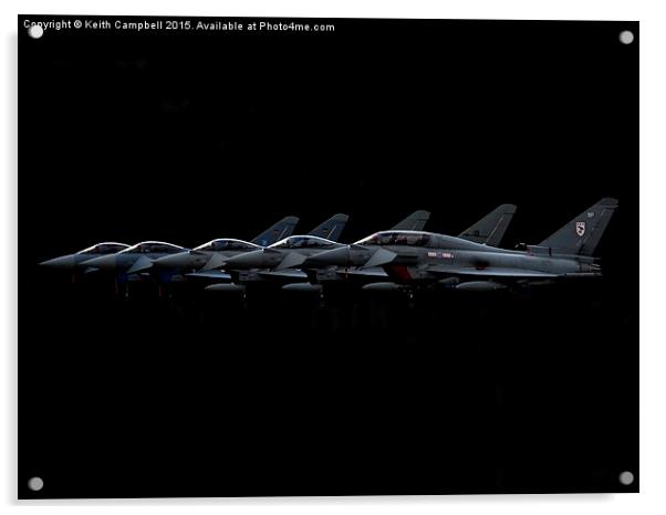  A Gaggle of Typhoons Acrylic by Keith Campbell
