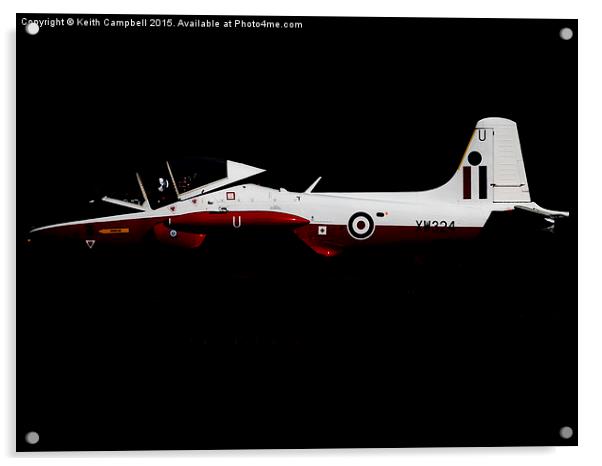  BAC Jet Provost XW324 Acrylic by Keith Campbell