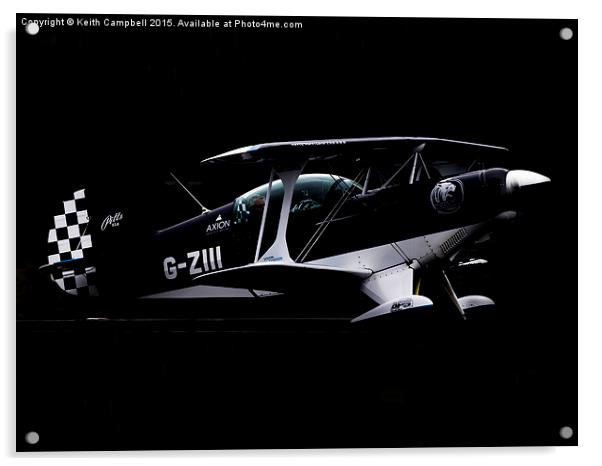  Pitts S2B G-ZIII Acrylic by Keith Campbell