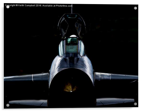  RAF Lightning - Cockpit Checks Acrylic by Keith Campbell