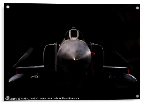 RAF F-4 Phantom Acrylic by Keith Campbell
