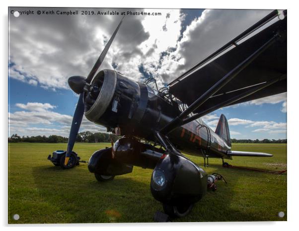 Westland Lysander Acrylic by Keith Campbell