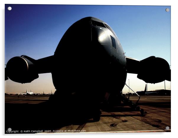 USAF C-17 GLOBEMASTER II Acrylic by Keith Campbell