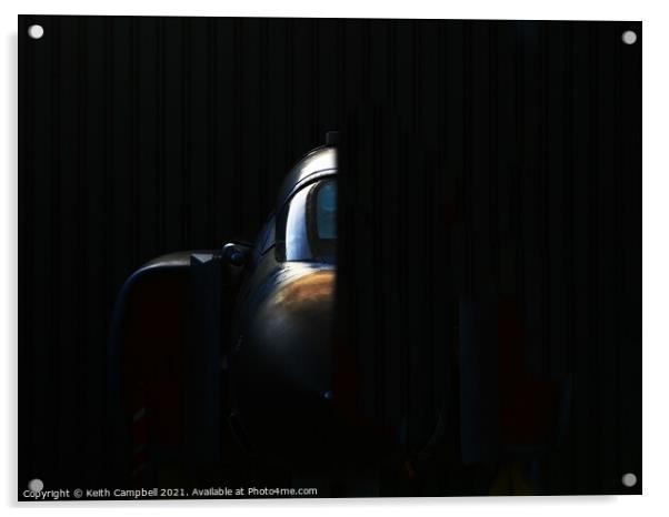 RAF F-4 Phantom fighter Acrylic by Keith Campbell
