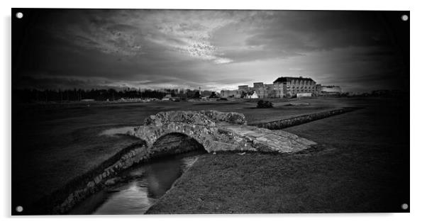 St Andrews golf course mono Acrylic by JC studios LRPS ARPS