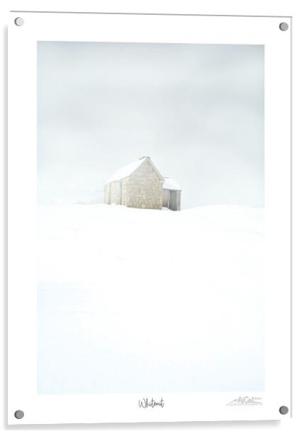 Whiteout Scottish highlands Assynt in winter Acrylic by JC studios LRPS ARPS