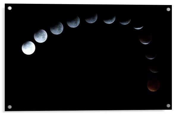  Lunar eclipse by JCstudios Acrylic by JC studios LRPS ARPS