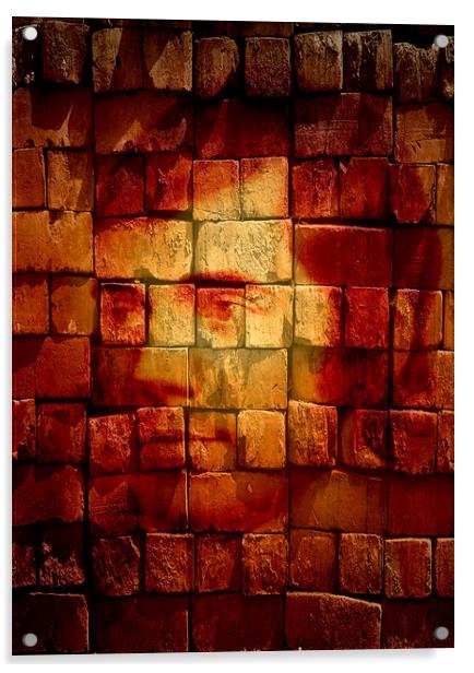 Burnt Bricks or Burns on bricks...( You decide) Acrylic by JC studios LRPS ARPS