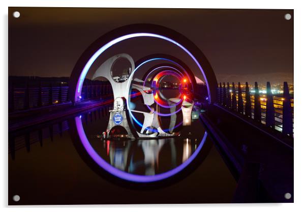 Falkirk Wheel Acrylic by JC studios LRPS ARPS