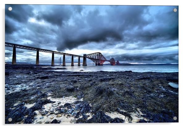Forth Bridge (tide out) Acrylic by JC studios LRPS ARPS
