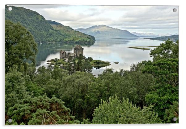 Eileen Donan on the loch Acrylic by JC studios LRPS ARPS