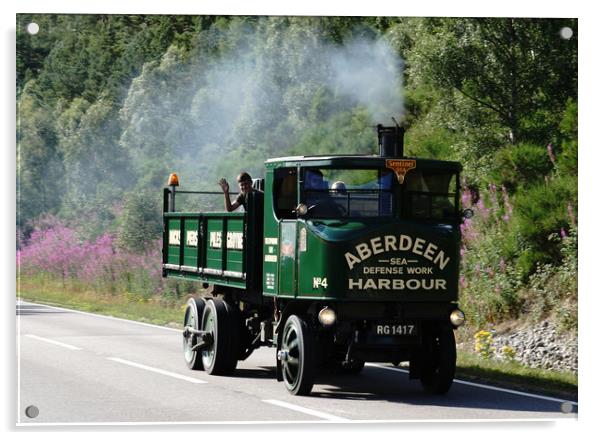 Vintage steam truck Colour Acrylic by JC studios LRPS ARPS