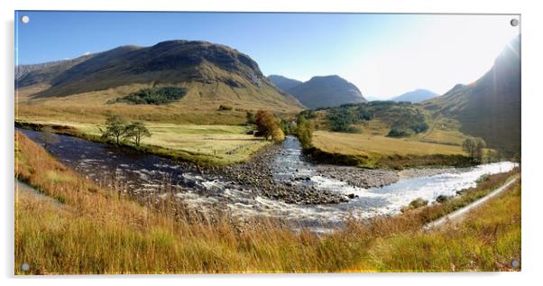 Etive in Autumn, image stitch Acrylic by JC studios LRPS ARPS