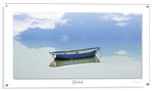 Blue boat Acrylic by JC studios LRPS ARPS