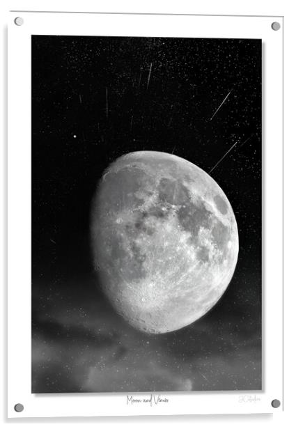 Moon and Venus Acrylic by JC studios LRPS ARPS
