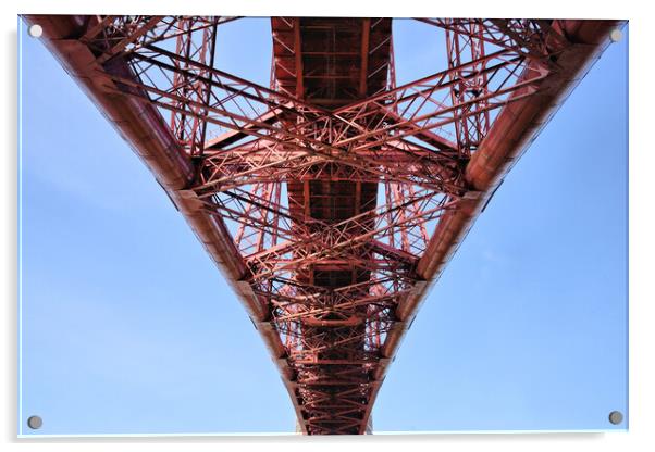  Forth Bridge up close and personal. Scotland , Scottish, bridge. Acrylic by JC studios LRPS ARPS