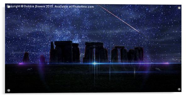  Stonehenge  Acrylic by Lady Debra Bowers L.R.P.S