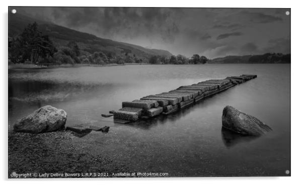 Loch Ard  Acrylic by Lady Debra Bowers L.R.P.S