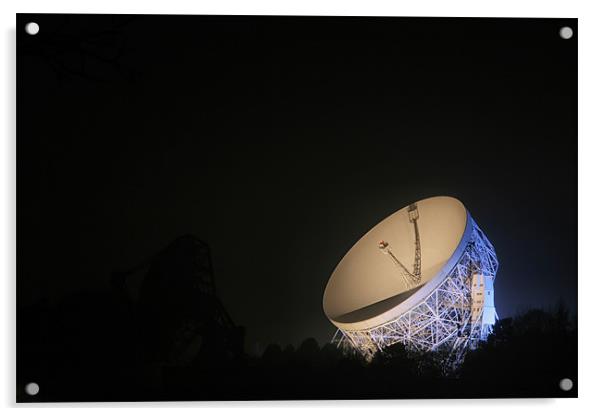 Jodrell Bank Radio Telescope Acrylic by Paul Corrigan