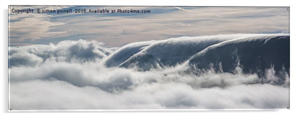 Dragons breath cloud inversion 8129 Acrylic by simon powell