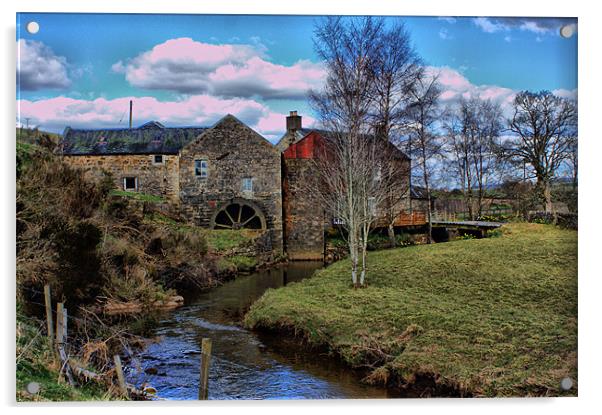 the old watermill Acrylic by Tommy Reilly