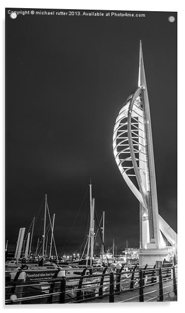 Spinnaker Tower Acrylic by michael rutter