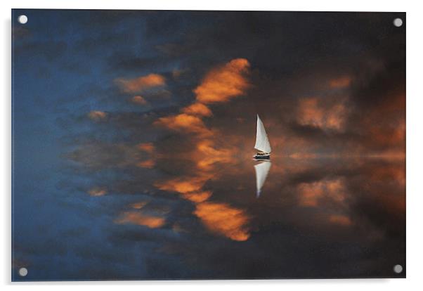 Sail Boat Acrylic by Matthew Laming