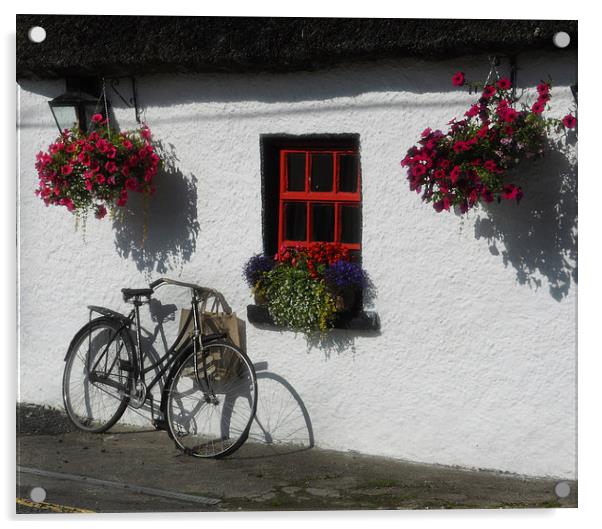 Irish Cottage Acrylic by Matthew Laming