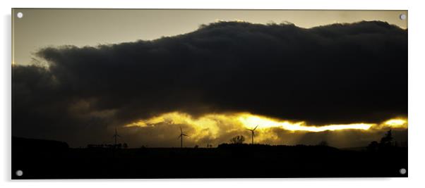 Wind Turbines Acrylic by Douglas McMann