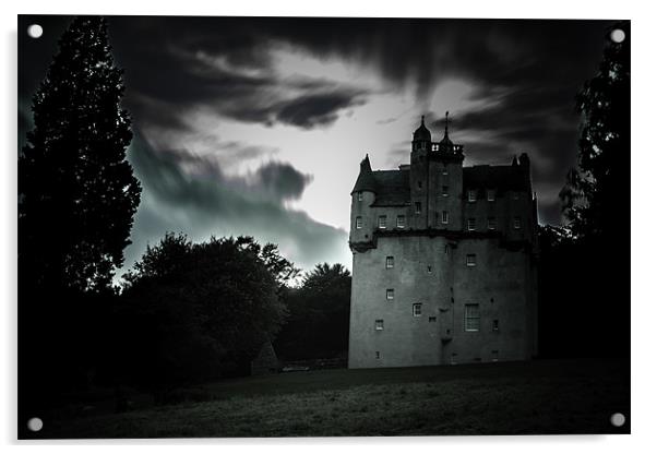 Craigievar Castle Acrylic by Douglas McMann