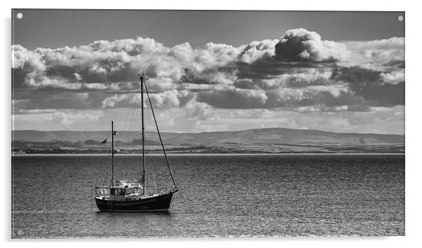 ...at anchor. Acrylic by Douglas McMann
