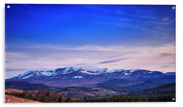 Blue Lochnagar Acrylic by Douglas McMann