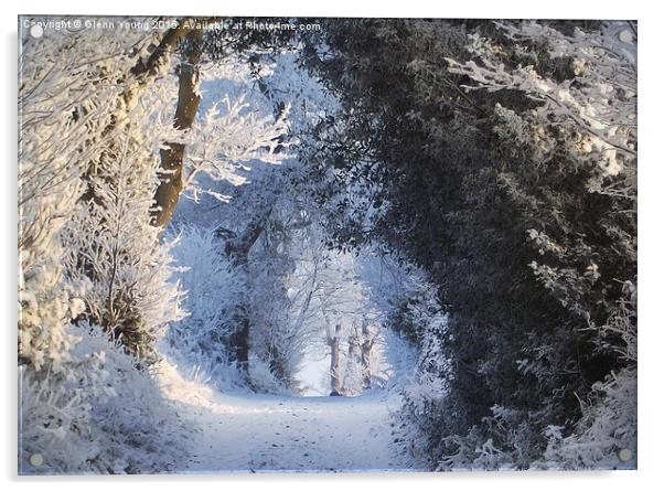  Winter wonderland Acrylic by Carol Young