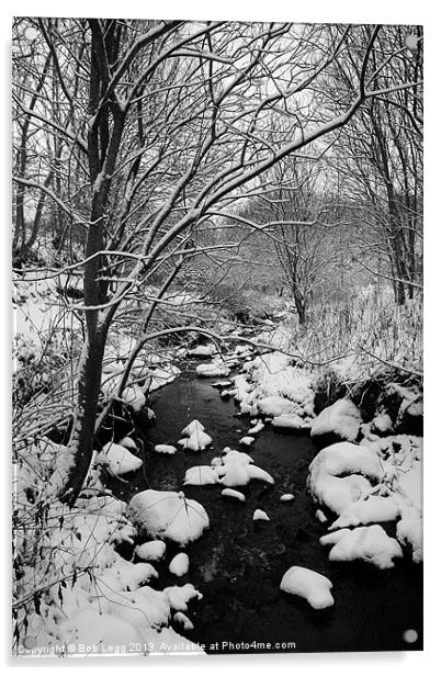 Winter Woods 2 Acrylic by Bob Legg