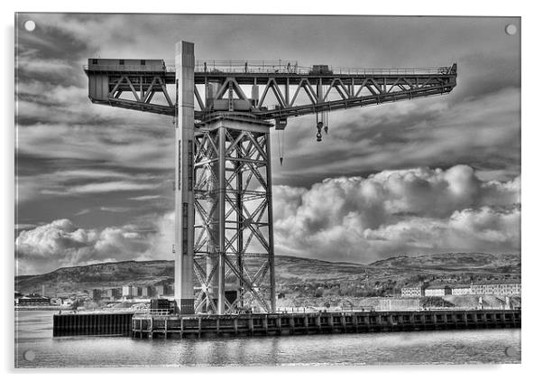 Titan Crane, Clydebank Acrylic by Douglas Clark