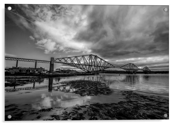 Forth Rail Bridge Acrylic by Douglas Clark