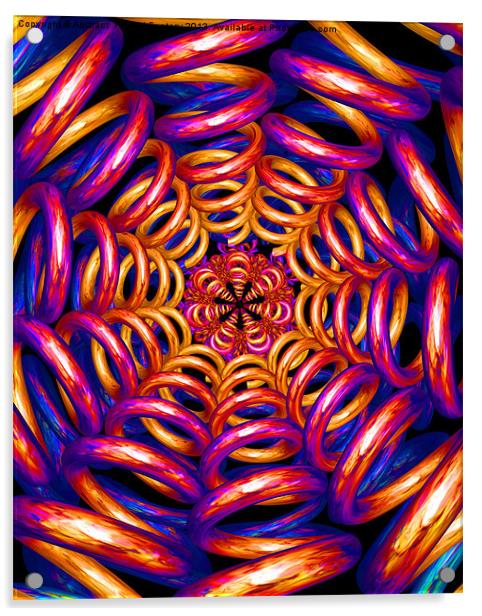 Tunnel of love Acrylic by Abstract  Fractal Fantasy