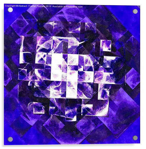 Rubiks Cube Acrylic by Abstract  Fractal Fantasy