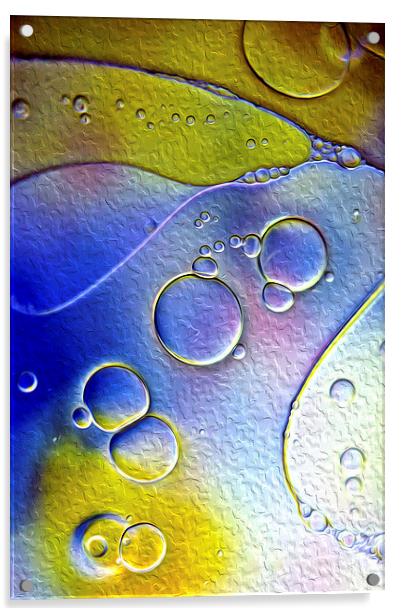 Abstract Bubbles Acrylic by Abstract  Fractal Fantasy