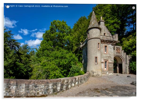 Ballindalloch Castle - Banffshire, Scotland. Acrylic by Cass Castagnoli